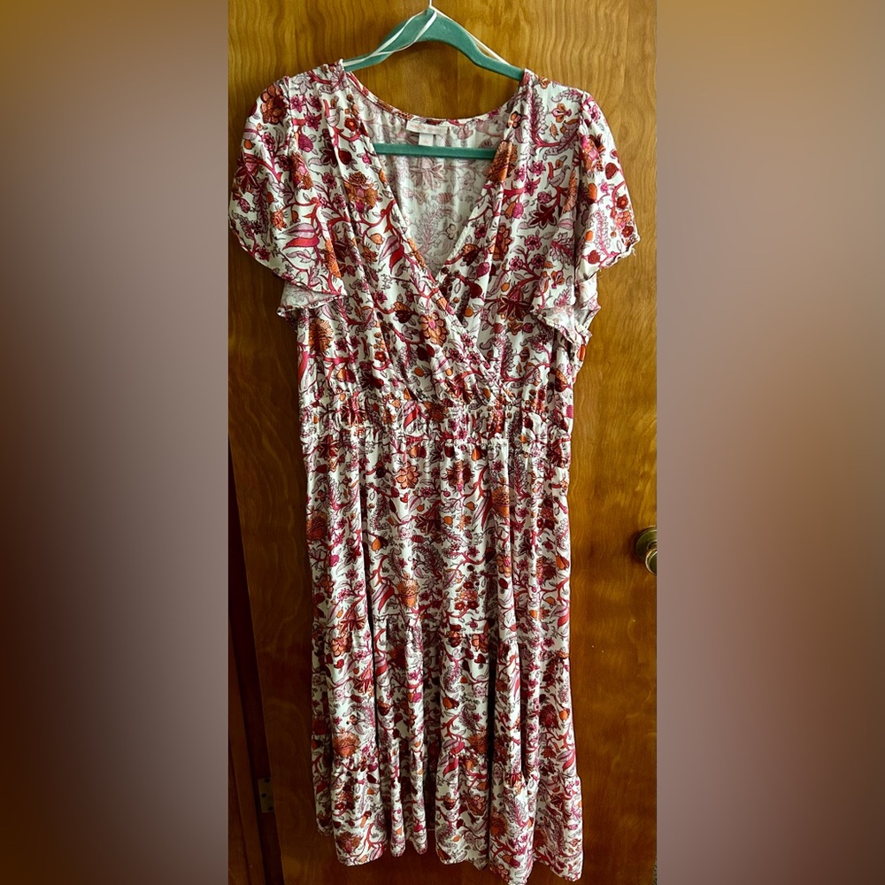 Target Knox Rose Floral Wrap Dress with pockets XL